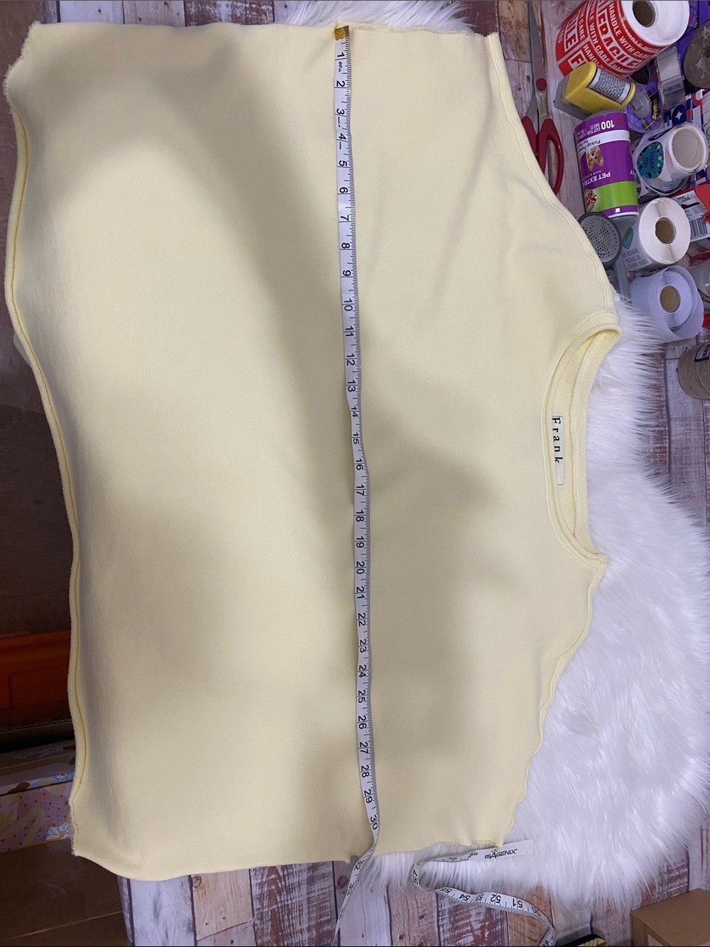 Frank & Eileen Pale Yellow Relaxed Boatneck Sweatshirt - Picture 6 of 7